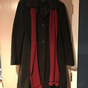 Anne Klein Black Peacoat